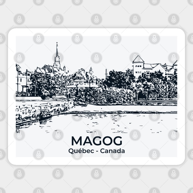 Magog - Québec Magnet by Lakeric